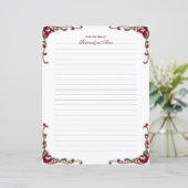 バロックエレガンスライニング紙シート (スタンド正面)