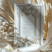 バロックエレガンス結婚ズフレーム招待状 招待状