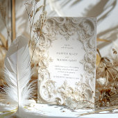 バロックエレガンス結婚ズフレーム招待状 招待状