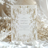 バロックエレガンス結婚ズフレーム招待状 招待状