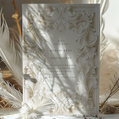 バロックエレガンス結婚ズフレーム招待状 招待状