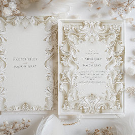 バロックエレガンス結婚ズフレーム招待状 招待状