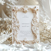バロックエレガンス結婚ズフレーム招待状 招待状