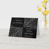 バロックエレガントハッピーバースデー カード (黄色い花)