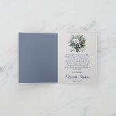 バロックエレガントフローラアーチありがとう サンキューカード (内部)