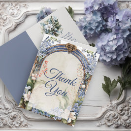 バロックエレガントフローラアーチありがとう サンキューカード