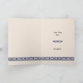 バロックエレガントレースオンブルー サンキューカード (内部)