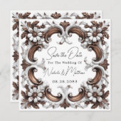 バロックエレガントロココスタイル セーブザデート (正面/裏面)