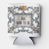 バロックエレガント男の赤ちゃんシャワーのお願い 缶クーラー (正面)