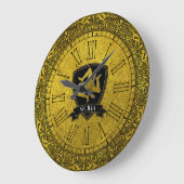 バロックエレガント金ゴールドシシリアントリナキュリア ラージ壁時計 (傾斜)