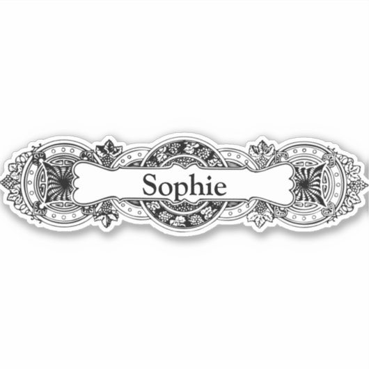 バロックカスタム式ビニールシール シール (正面)