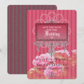 バロックグラマー結婚式招待状セットコレクション セーブザデート (正面/裏面)