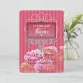 バロックグラマー結婚式招待状セットコレクション セーブザデート (スタンド正面)