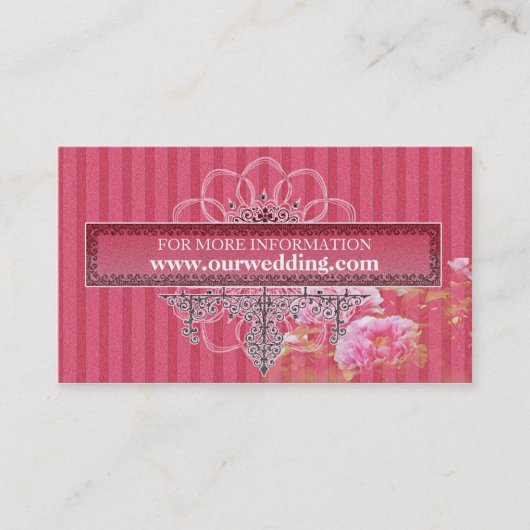 バロックグラマー結婚式招待状セットコレクション 名刺 (正面)