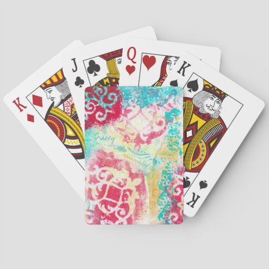バロックグランジ映画ア絵を描ートのカードデッキ トランプ (裏面)