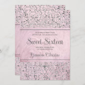 バロックシルバーフレームキンセアニェラ招待状 招待状 (正面/裏面)