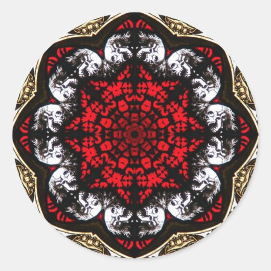 バロックスカルバラシール ラウンドシール (正面)