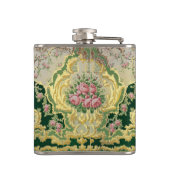 バロックスタイリッシュロココピンクローズ金ゴールド酒 フラスク (裏面)