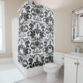 バロックスタイルの壁紙。シームレスなバックアップ シャワーカーテン (インサイチュ)