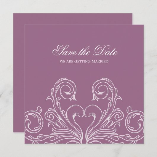 バロックスタイルの「Save the Date」発表 セーブザデート (正面/裏面)