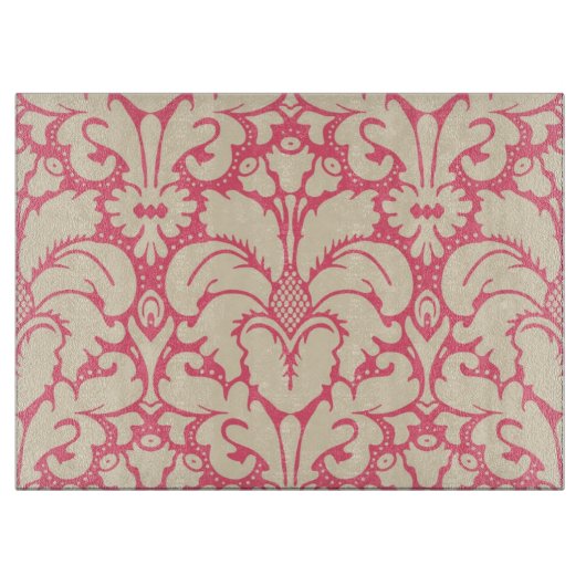 バロックスタイルダマスク背景2 カッティングボード (正面)