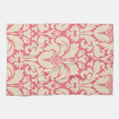 バロックスタイルダマスク背景2 キッチンタオル (横)