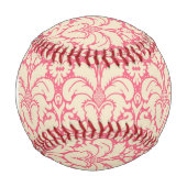 バロックスタイルダマスク背景2 野球ボール (正面)