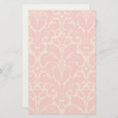 バロックスタイルダマスク背景 便箋 (正面/裏面)
