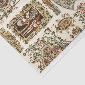バロックスタイルデクページ紙 薄葉紙 (詳細)