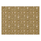 バロックスタイルバニッシュ金ゴールドフローラルパターン テーブルクロス (正面(横))