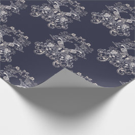 バロックスタイルフローラレトロ ラッピングペーパー