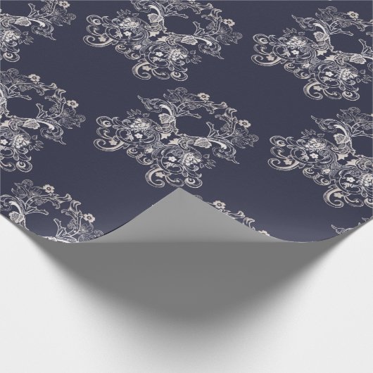 バロックスタイルフローラレトロ ラッピングペーパー (角)
