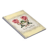 バロックスタイルヴィンテージバライエローンクリームレース ノートブック (右側)