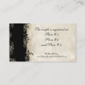 バロックスタイルヴィンテージバラギフト登録カード エンクロージャーカード (裏面)