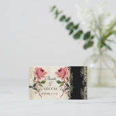 バロックスタイルヴィンテージバラギフト登録カード エンクロージャーカード (スタンド正面)