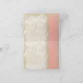 バロックスタイルヴィンテージバラサーモンnクリームレース カード (内部)