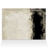 バロックスタイルヴィンテージバラブラックnクリームレース (内部横(上))