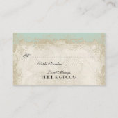 バロックスタイルヴィンテージバラミントテーブルナンバーカード プレイスカード (裏面)