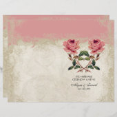 バロックスタイルヴィンテージバラレース (正面/裏面)