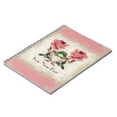 バロックスタイルヴィンテージバラレース ノートブック (左側)