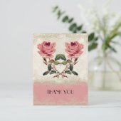 バロックスタイルヴィンテージバラレース ポストカード (スタンド正面)