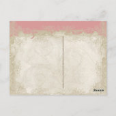 バロックスタイルヴィンテージバラレース ポストカード (裏面)