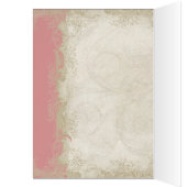 バロックスタイルヴィンテージバラ赤面サンキューノート (内側 (左))