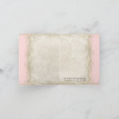 バロックスタイル ヴィンテージ ローズ ブラッシュ  サンクスノート サンキューカード (内部)