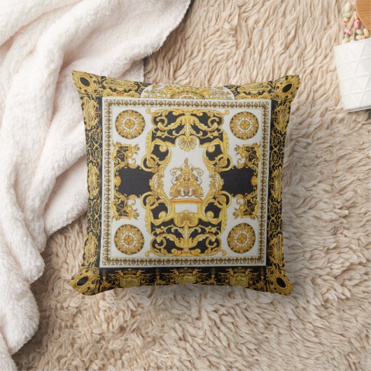 バロックデザイン クッション (ブランケット)