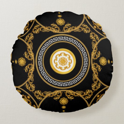 バロックデザイン ラウンドクッション (正面)