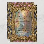 バロックバネキューフォーマル結婚式招待状 招待状 (正面/裏面)