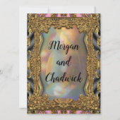 バロックバネキューフォーマル結婚式招待状 招待状 (裏面)