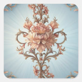 バロックバラ スクエアシール (正面)