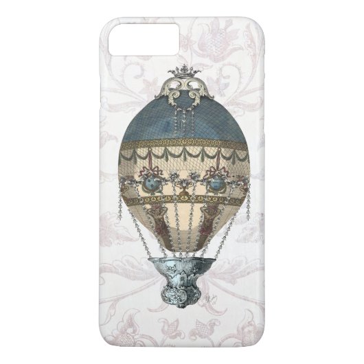 バロックバルーンブルー&クリーム Case-Mate iPhoneケース (裏面)